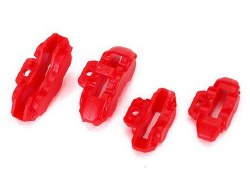 Brake calipers (red), front (2)/ rear (2)