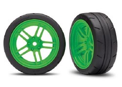 Tires And Wheels, Assembled, Glued (Split-Spoke Green Wheels, 1.9" Response Tires) VXL Rated (Front)