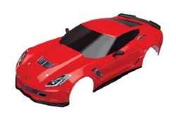 Chevrolet Corvette ZO6 body, red (painted, decals applied)