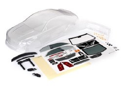 Traxxas Body, Cadillac CTS-V (clear, requires painting)/ decal sheet (includes side mirrors, spoiler