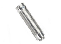 Body, GTR shock, 64mm, silver aluminum (front, threaded)