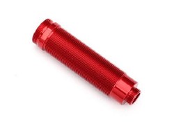 Body, GTR shock, 64mm, aluminum (red-anodized) (front, threaded)