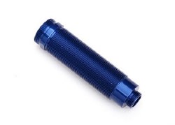 Body, GTR shock, 64mm, aluminum (blue-anodized) (front, threaded)