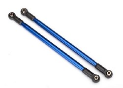 Suspension link, rear (upper) (aluminum, blue-anodized) (10x206mm, center to center) (2) (assembled