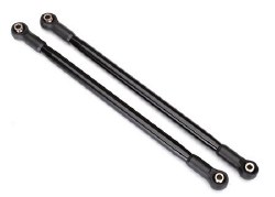 Suspension link, rear (upper) (aluminum, black-anodized) (10x206mm, center to center) (2) (assembled