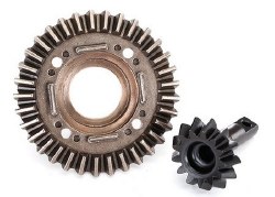 Ring gear, differential/ pinion gear, differential (front)