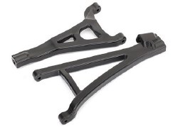 raxxas Suspension arms, black, front (left), heavy duty (upper (1)/ lower (1))