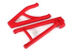 raxxas Suspension arms, red, rear (left), heavy duty, adjustable wheelbase (upper (1)/ lower (1))