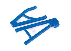 raxxas Suspension arms, blue, rear (left), heavy duty, adjustable wheelbase (upper (1)/ lower (1))