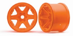 Wheels, Carbide 3.8" (orange) (2) (17mm splined)