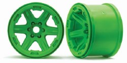 Wheels, Carbide 3.8" (green) (2) (17mm splined)