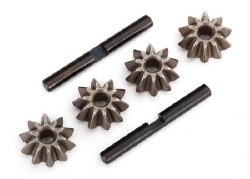 Gear set, differential (spider gears (4)/ spider gear shaft (2))