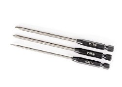 Speed Bit Set, Screwdriver, 3-Piece Straight (3mm Slotted, #1 Phillips, And #2 Phillips Bits), 1/4"