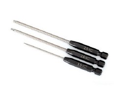 Speed Bit Set, hex driver, 3-piece straight (1.5mm, 2.0mm, 2.5mm), 1/4" drive