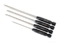 Speed Bit Set, hex driver, 4-piece straight (1.5mm, 2.0mm, 2.5mm, 3.0mm), 1/4" drive