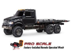 TraxxasTRX-6 Ultimate RC Hauler: 1/10 Scale 6X6 Electric Flatbed Truck. Ready-to-Drive with TQi Link