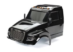Traxxas Body, TRX-6 Ultimate RC Hauler, Black (Painted, Decals Applied) (Includes Headlights, Roof L