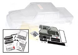 Traxxas Body, Mercedes-Benz G 63 (clear, requires painting)/ decals/ window masks