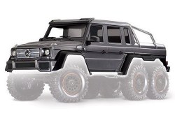 Traxxas Body, Mercedes-Benz G 63, complete (Matte Graphite Metallic) (includes grille, side mirrors,