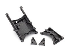 Chassis crossmember (intermediate (1) & rear (1))/ shock mounts (left & right)