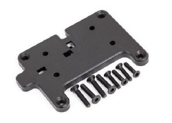 Mounting Plate, Winch/ 3x15mm CCS (4)/ 2.5x12mm CCS (4) (Fits TRX-6 Ultimate RC Hauler)