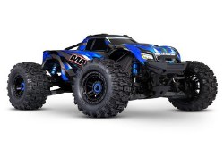 Maxx 4S V2 - 1/10 Scale 4WD Brushless Monster Truck w/ WideMaxx Kit - Blue