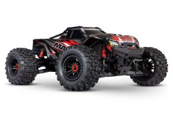 Maxx 4S V2 - 1/10 Scale 4WD Brushless Monster Truck w/ WideMaxx Kit - Red