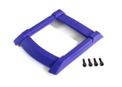 Skid plate, roof (body) (blue)/ 3x12mm CS (4)