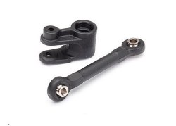 Servo horn, steering/ linkage, steering (46mm, assembled with pivot balls)