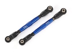 Toe links, front (TUBES blue-anodized, 7075-T6 aluminum, stronger than titanium) (88mm) (2)/ rod end