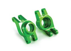 Carriers, stub axle (green-anodized 6061-T6 aluminum) (rear) (2)