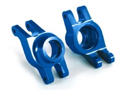 Carriers, stub axle (blue-anodized 6061-T6 aluminum) (rear) (2)