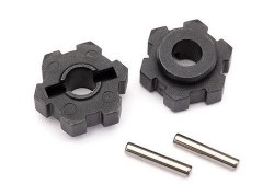 Wheel hubs, hex (2)/ 2.5x12 pins (2)