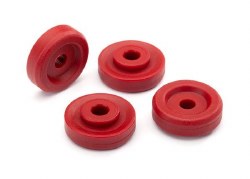 Wheel washers, red (4)