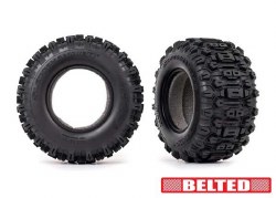 Tires, Sledgehammer® All-Terrain 2.8" (belted, dual profile (2.9" outer, 3.8" inner)) (2)/ foam inse