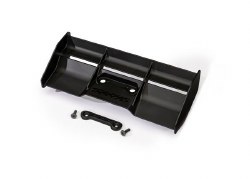 Traxxas Wing (black)/ wing washer / 4x12mm FCS (2)