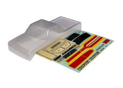 Traxxas Body, Bigfoot No. 8 (clear, requires painting)/ window masks/decal sheet (for clipless mount