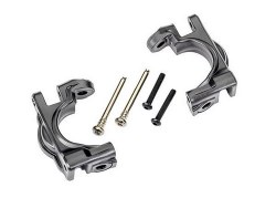 Caster Blocks (C-Hubs), Extreme Heavy Duty, Gray (Left & Right)/ 3x32mm Hinge Pins (2)/ 3x20mm BCS (