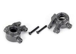 Steering Blocks, Extreme Heavy Duty, Gray (Left & Right)/ 3X20mm BCS (2) (For Use With #9080 Upgrade