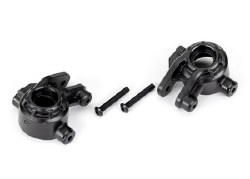 Steering blocks, extreme heavy duty, black (left & right)/ 3x20mm BCS (2) (for use with #9080 upgrad