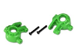 Steering blocks, extreme heavy duty, green (left & right)/ 3x20mm BCS (2) (for use with #9080 upgrad