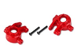 Steering blocks, extreme heavy duty, red (left & right)/ 3x20mm BCS (2) (for use with #9080 upgrade