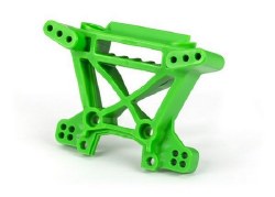 Shock tower, front, extreme heavy duty, green (for use with #9080 upgrade kit)