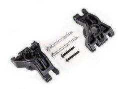 Carriers, stub axle, rear, extreme heavy duty, black (left & right)/ 3x41mm hinge pins (2)/ 3x20mm B