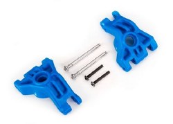 Carriers, stub axle, rear, extreme heavy duty, blue (left & right)/ 3x41mm hinge pins (2)/ 3x20mm BC