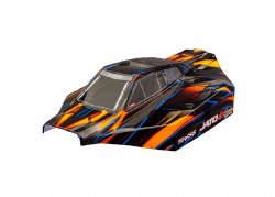 Traxxas Body, Jato 4X4 VXL, orange (painted, decals applied)