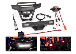 Traxxas Hoss LED light set, complete (includes front and rear bumpers with LED lights, 3-volt access