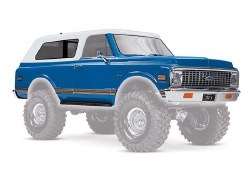 Traxxas Body, Chevrolet Blazer (1972), complete (blue) (includes grille, side mirrors, door handles,