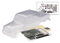 Traxxas Body, Mercedes-Benz?? G 63?? (clear, requires painting)/ decals/ window masks (includes gril