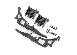 Traxxas Body mounts (front & rear) (left & right)/ 2.6x10mm BCS (4)/ 1.6x8mm BCS (self-tapping) (8)/